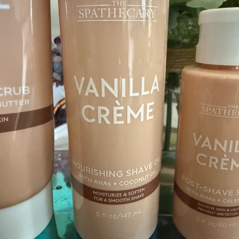 🆕🍨 THE SPATHECARY “VANILLA CRÈME” 3-PIECE SHAVE CARE COLLECTION. NEW SEALED. - Picture 2 of 7